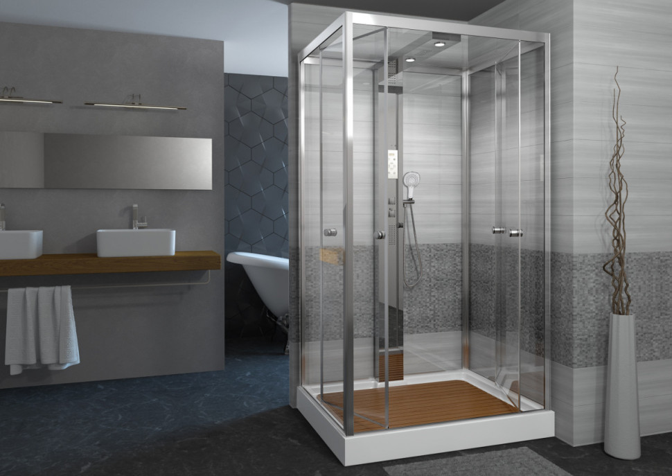 Душевая кабина DTO Z122 ESPOO с парогенератором 120x90x220