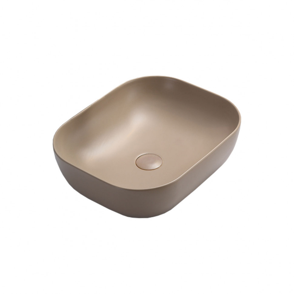 Раковина керамическая Vincea VBS-101MC, накладная, цвет капучино матовый