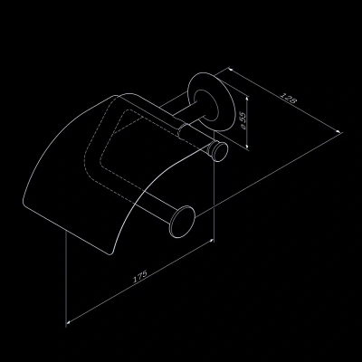 Держатель для туалетной бумаги настенный AM.PM Like A80341500 хром