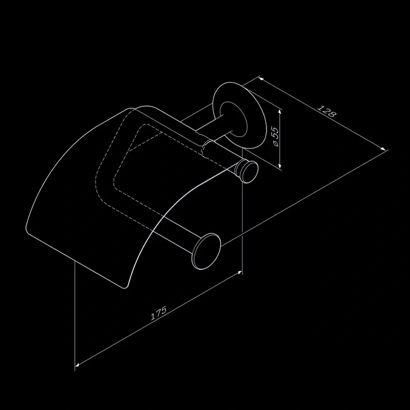 Держатель для туалетной бумаги настенный AM.PM Like A80341500 хром