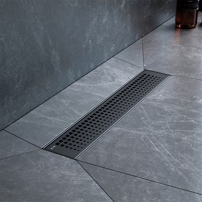 Душевой трап (лоток) 40 AM.PM MasterFlow W01SC-P11-040-01BM комбинированный затвор с черной матовой решеткой