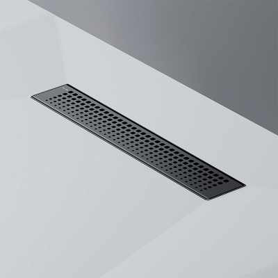 Душевой трап (лоток) 40 AM.PM MasterFlow W01SC-P11-040-01BM комбинированный затвор с черной матовой решеткой