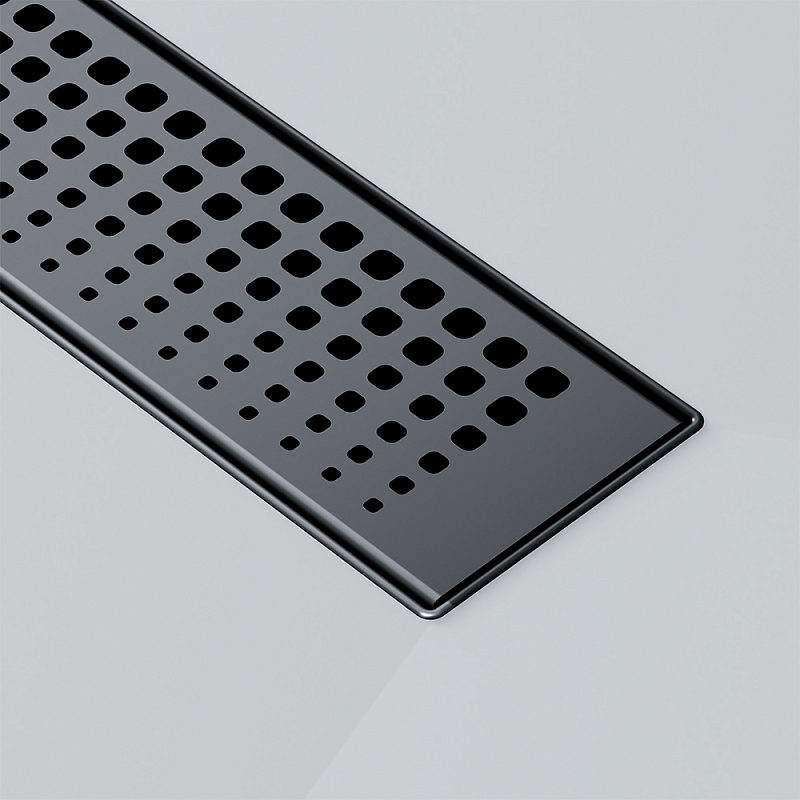 Душевой трап (лоток) 40 AM.PM MasterFlow W01SC-P11-040-01BM комбинированный затвор с черной матовой решеткой