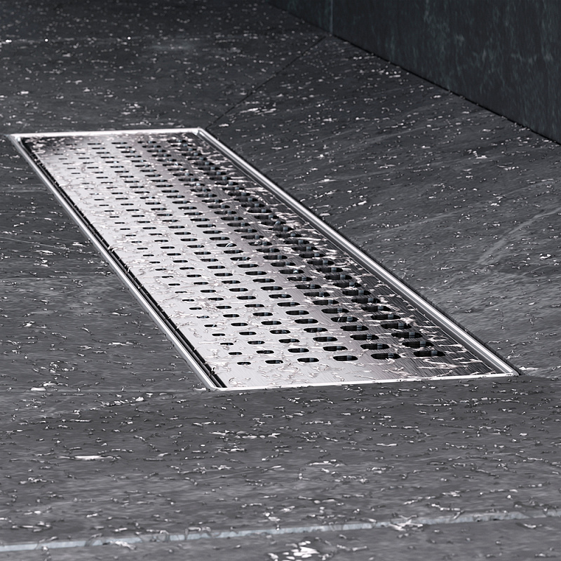 Душевой трап (лоток) 40 AM.PM MasterFlow W01SC-P11-040-01SB комбинированный затвор со стальной матовой решеткой