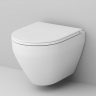 Унитаз подвесной AM.PM Spirit V2.0 C701700SC безободковый с сиденьем микролифт, белый