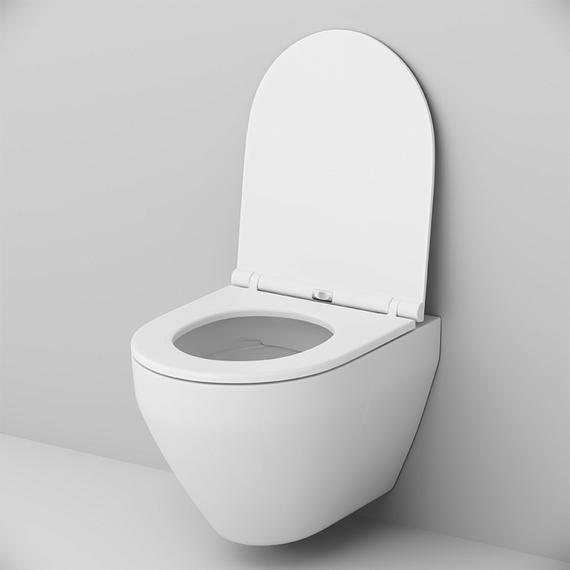 Унитаз подвесной AM.PM Spirit V2.0 C701700SC безободковый с сиденьем микролифт, белый