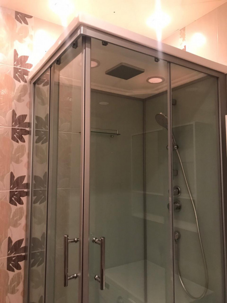 Душевая кабина Frank F-1000 L/R 100x80 см универсальная, 2015339