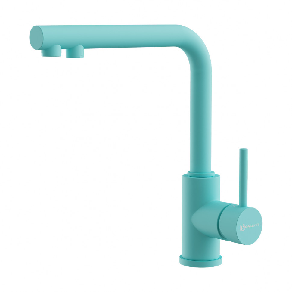 Смеситель для кухни Omoikiri Nakagawa 2 Plus-AZ латунь/azur blue, 4994442