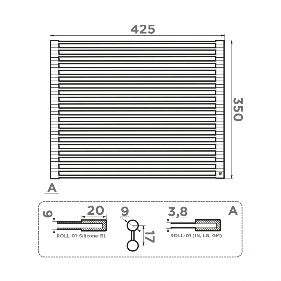 Ролл-мат Omoikiri ROLL-01-GM, 4997002