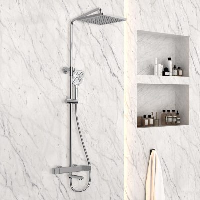 Душевая стойка Cube VSFS-1C1CH, хром