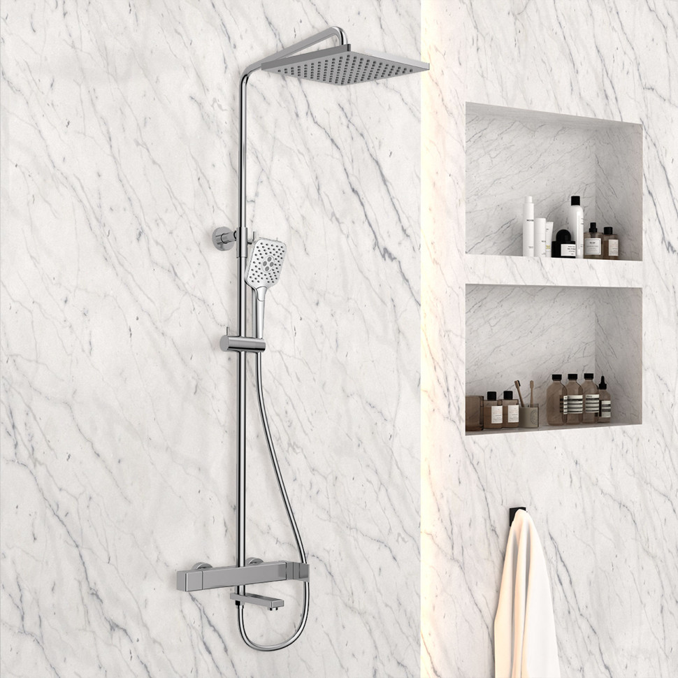 Душевая стойка Cube VSFS-1C1CH, хром