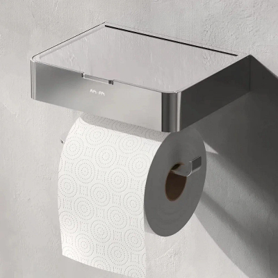 Держатель для туалетной бумаги настенный AM.PM Inspire 2.0 A50A341500 с полочкой, хром