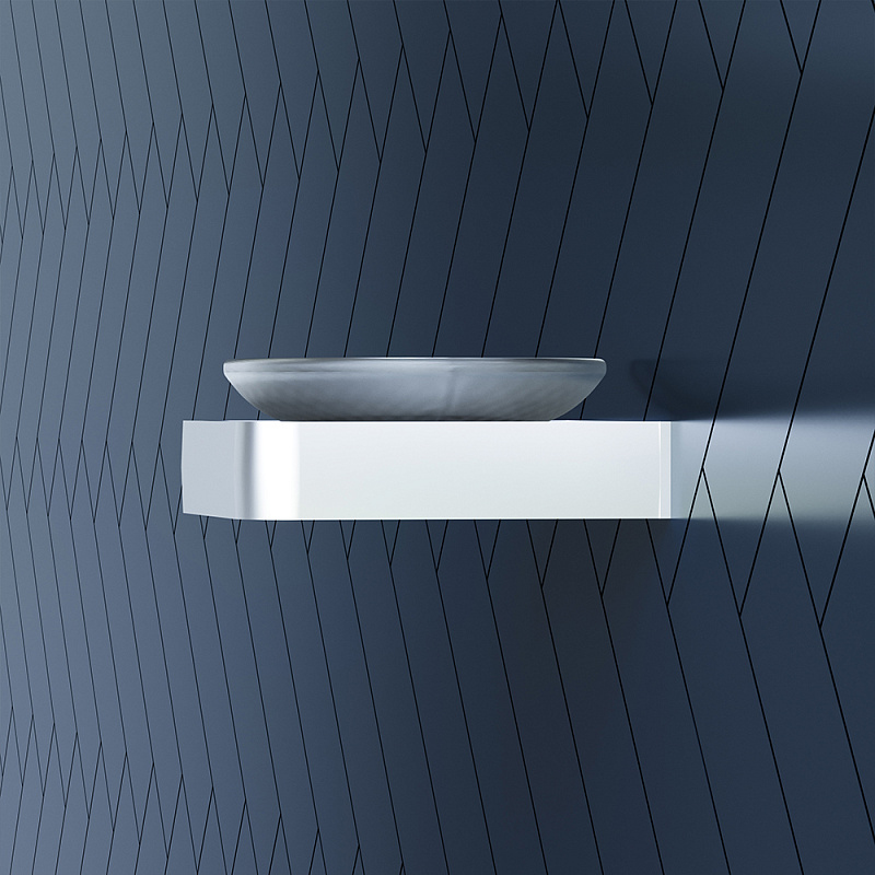 Мыльница стеклянная настенная Damixa Jupiter DA7734200 хром