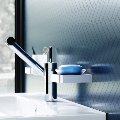 Мыльница стеклянная настенная Damixa Jupiter DA7734200 хром