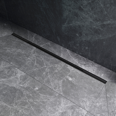 Душевой трап (лоток) 100 AM.PM MasterFlow Slim W01SC-S11-100-05BM комбинированный затвор с черной матовой решеткой