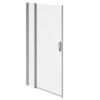 Душевая перегородка с дверью 120190 AM.PM Move W81S-D120-000CT прозрачное стекло, профиль серебристый