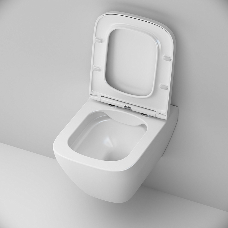 Унитаз подвесной AM.PM Spirit 2.0 C701701SC безободковый с сиденьем микролифт, белый