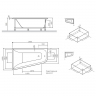 Ванна акриловая 160x100 AM.PM Spirit W72A-160R100W-A2 асимметричная белая глянцевая