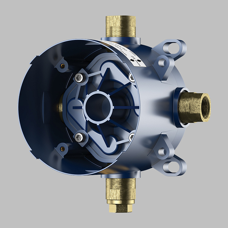 Встраиваемая душевая система AM.PM Like хром: тропический верхний душ, излив, модуль MultiDock