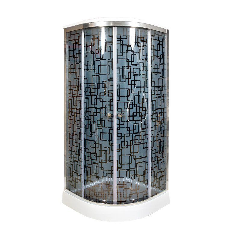 Душевая кабина DTO BM 1510 Black с электрикой (100x100)