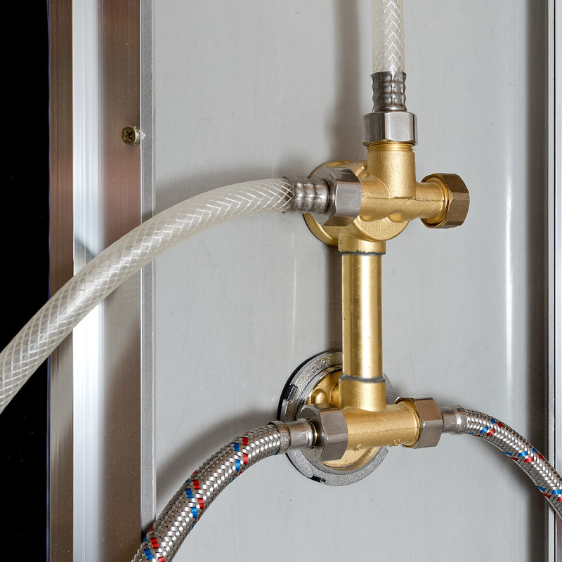 Душевая кабина DTO BM 1510 Black с электрикой (100x100)