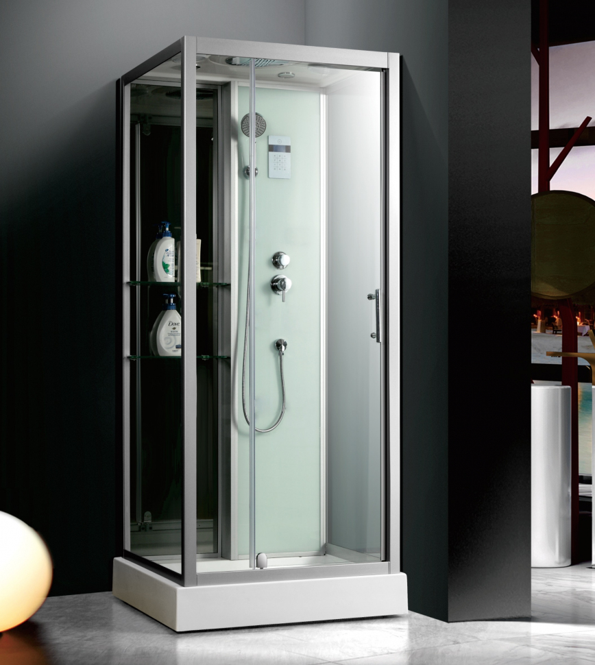 Душевая кабина Frank F-501 90x85 см пристенная, с турецкой баней, 29607950