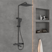 Душевая стойка Cube VSFS-1C1MB, черный