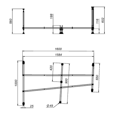 Ванна акриловая 110x170 AM.PM Like W80A-170L110W-A асимметричная белая глянцевая