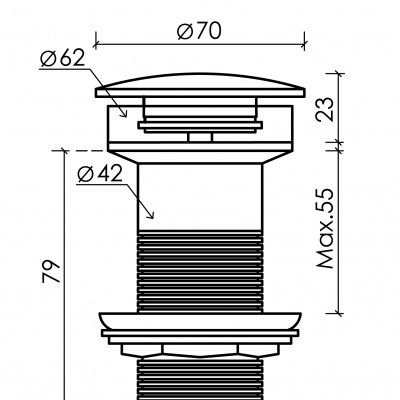 Донный клапан CN2000MP