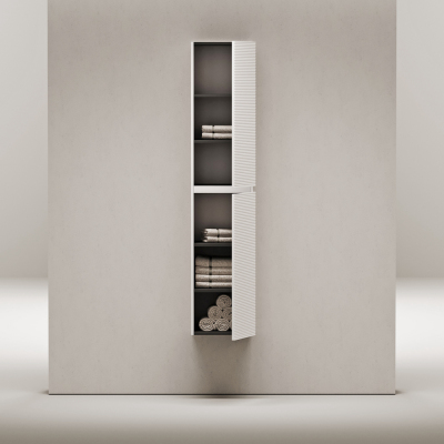 Шкаф-пенал SANCOS Folk подвесной, Bianco 350х350х1650 мм, PFL35W