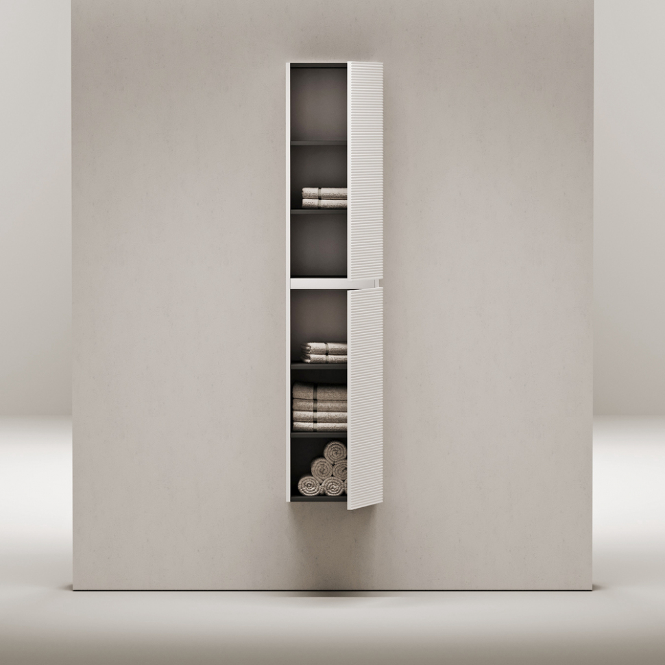 Шкаф-пенал SANCOS Folk подвесной, Bianco 350х350х1650 мм, PFL35W