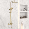 Душевая стойка Desire VSFS-1D1TBG термостатическая, брашированное золото