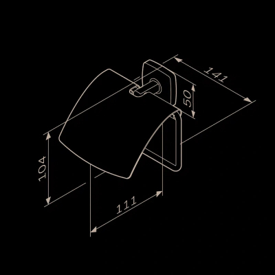 Держатель для туалетной бумаги настенный AM.PM Gem A90341422 черный