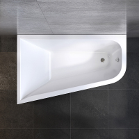 Ванна акриловая 100x160 AM.PM Spirit W72A-160L100W-A2 асимметричная белая глянцевая
