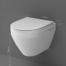 Унитаз подвесной AM.PM Spirit 2.0 C701700MWSC безободковый с сиденьем микролифт, белый матовый