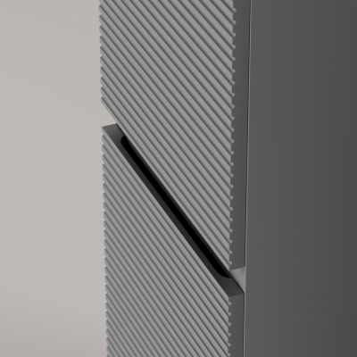 Шкаф-пенал SANCOS Folk подвесной, Ergraut soft 350х350х1650 мм, PFL35ES