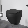 Унитаз подвесной AM.PM Spirit 2.0 C701700MBSC безободковый с сиденьем микролифт, черный матовый