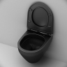 Унитаз подвесной AM.PM Spirit 2.0 C701700MBSC безободковый с сиденьем микролифт, черный матовый