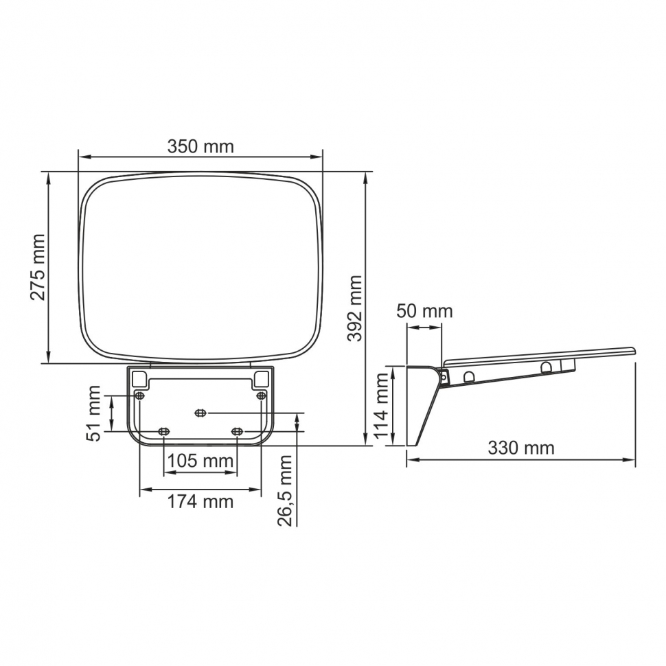 Сиденье для душа Wasserkraft SS402