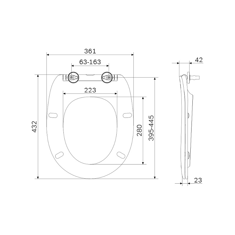 Унитаз подвесной AM.PM Sense C741700WH безободковый c сиденьем микролифт, белый