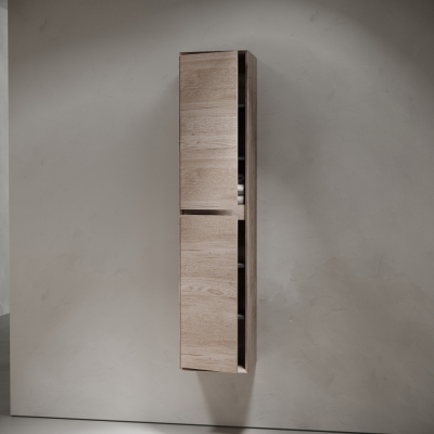 Шкаф-пенал SANCOS Marmi 1.0 подвесной, дуб галифакс натуральный 350х300х1600, PMR35EG