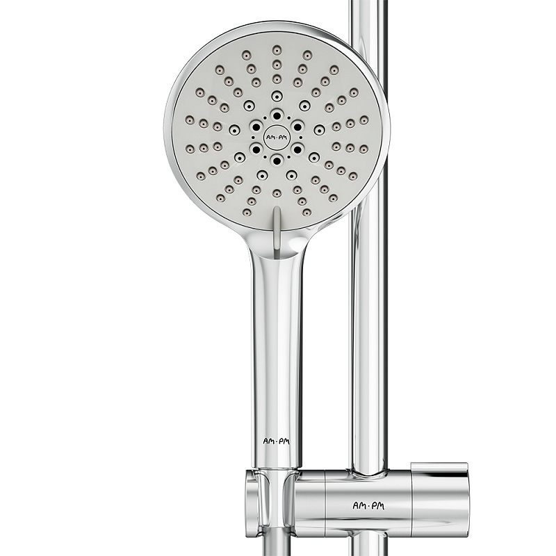 Душевой гарнитур AM.PM Bliss L F0153164 штанга, шланг, лейка 5 режимов, хром