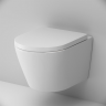 Унитаз подвесной AM.PM Sense C741701SC безободковый с сиденьем микролифт, белый