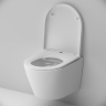 Унитаз подвесной AM.PM Sense C741701SC безободковый с сиденьем микролифт, белый