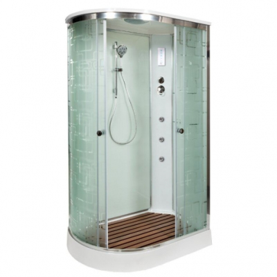 Душевая кабина AvaCan EM 2012 R с гидромассажем и электрикой 120x90 см, EM2012RGM+EL