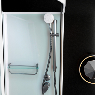 Душевая кабина Frank F412R М White без крыши матовое стекло 120x80 см, 20023