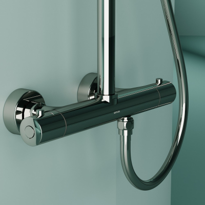 Душевая система Sancos Game с термостатом хром,SC3002CH