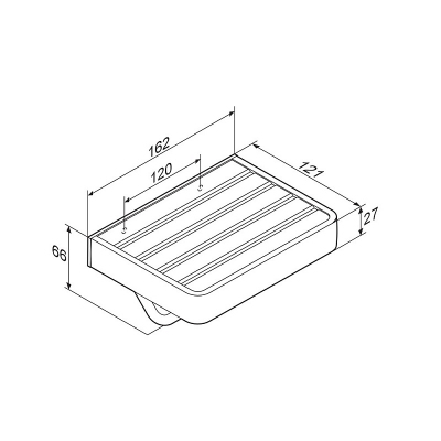 Держатель для туалетной бумаги настенный Damixa Jupiter DA77341500 с полочкой, серебристый, черный