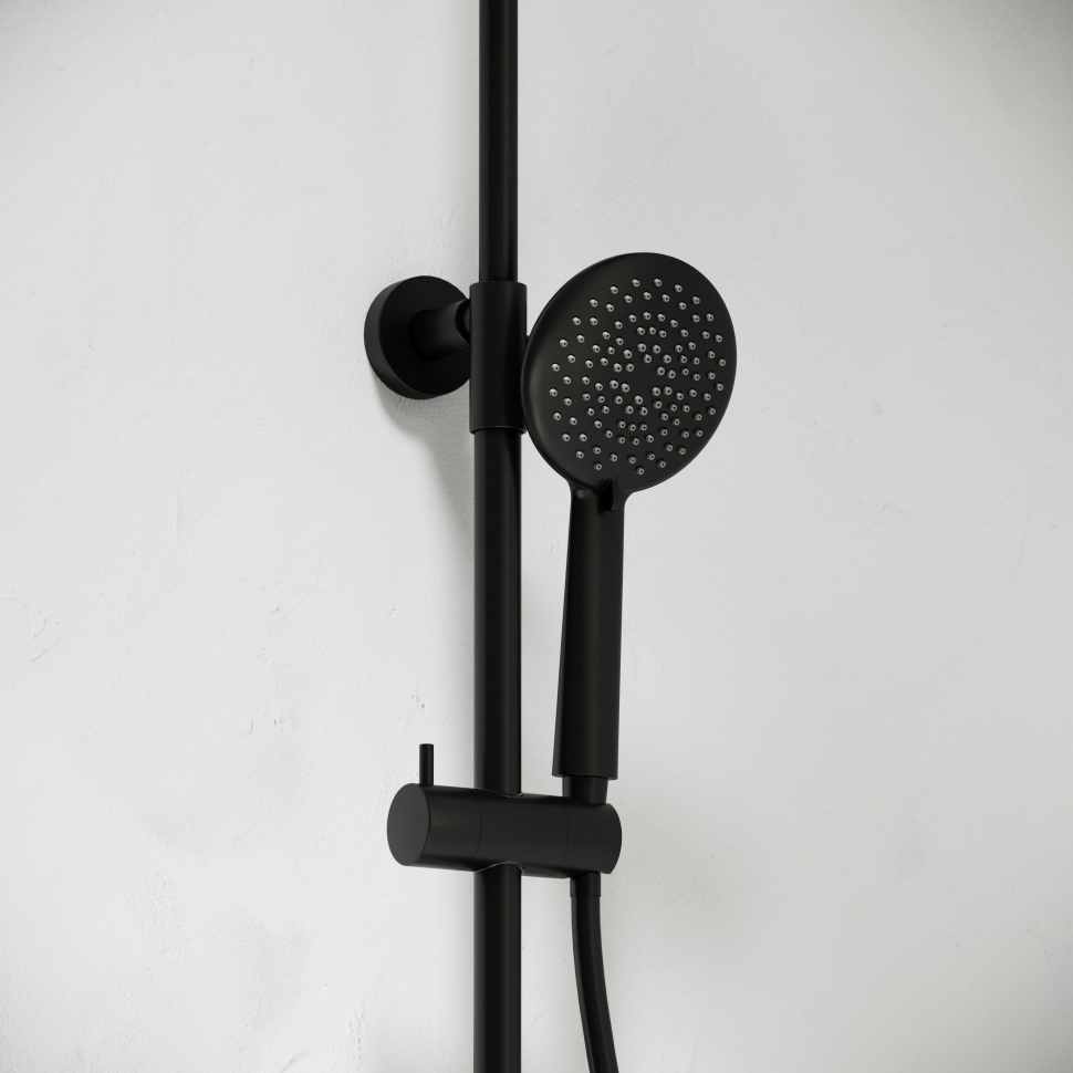 Душевая система Sancos Game с термостатом черный матовый,SC3001LMB