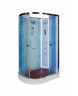 Душевая кабина AvaCan EM2012 N R LED с гидромассажем 120x90 см, EM2012RNLED+GM